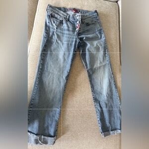 Lucky Brand Women's Cropped Blue Jeans